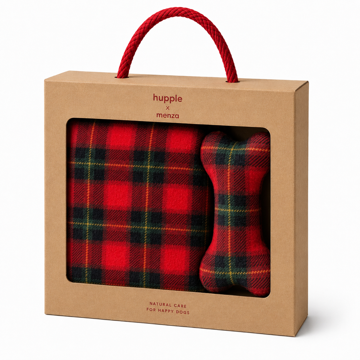 HP Pet Plaid 100x70 + Bone X-Mass Edition - Giftbox
