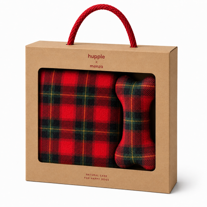 HP Pet Plaid 100x70 + Bone X-Mass Edition - Giftbox