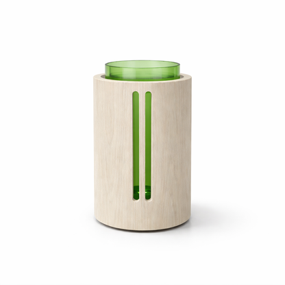 VDK Vase Wood SM H20 Riviera Green