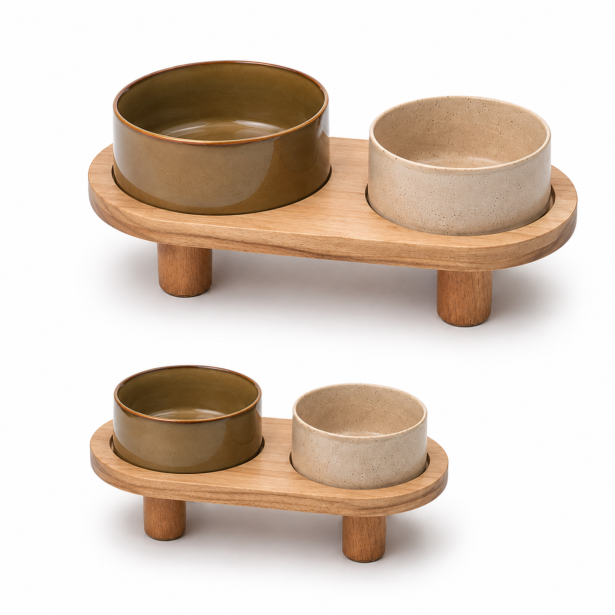 HP Pet Bowls Set On Feet Duo Color SM 17x33,5