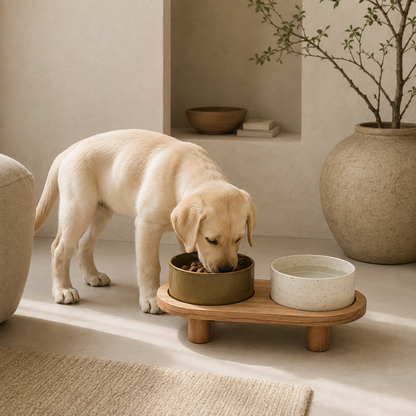 HP Pet Bowls Set On Feet Duo Color SM 17x33,5