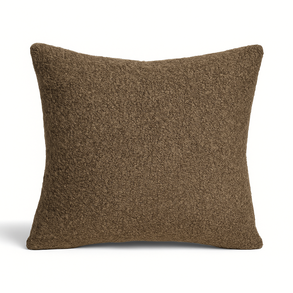 Burla Bouclé Alpaca Cushion Chocolat 50x50 - SALES -50%