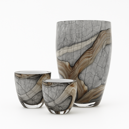 Sultan Grey Oriental Candleholder