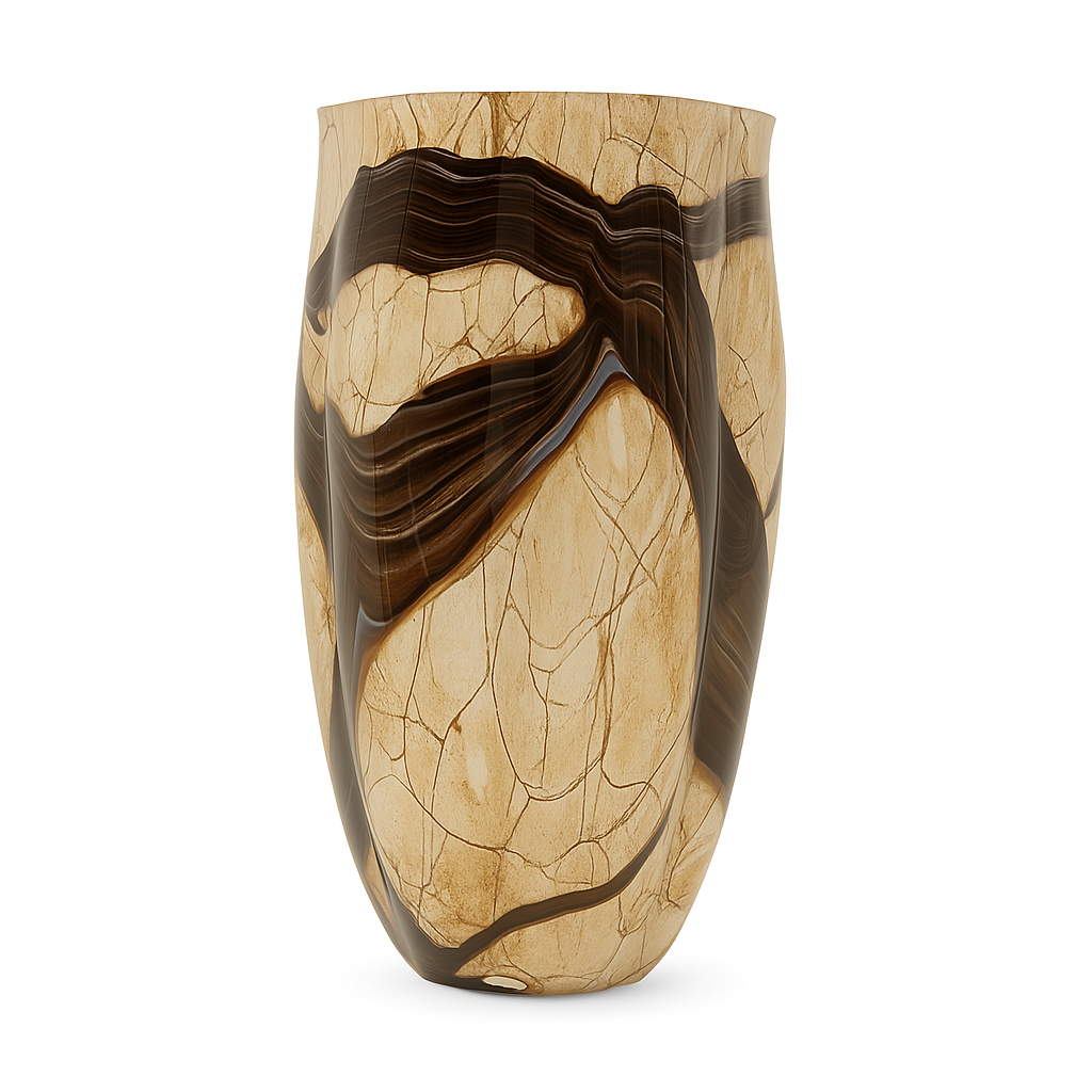 Sultan Brown Spicy Wood Vase Big 40
