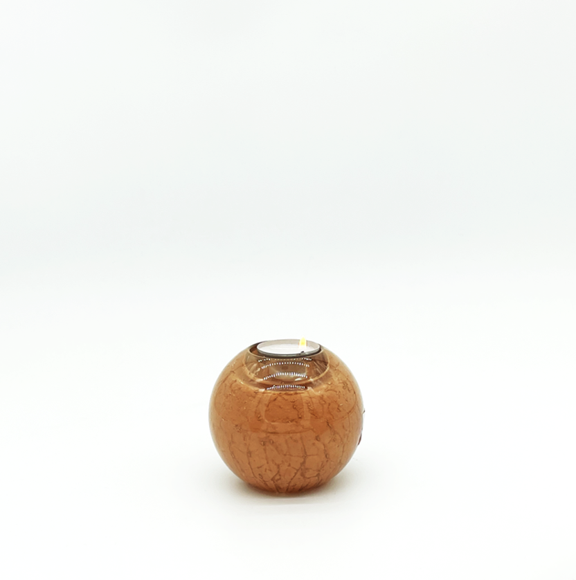 Ixelles Bol Candleholder Sm Ø10 - Pumpkin Orange