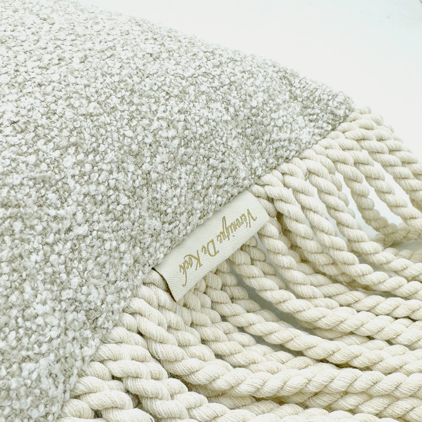 VDK Tokio Nights Cushion Beige TSL White 60x60