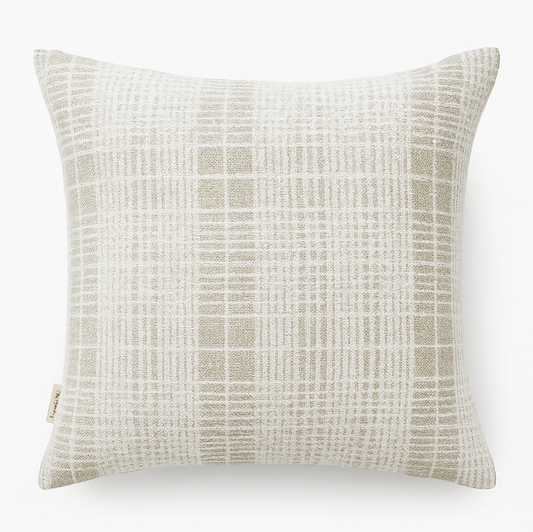 VDK Check Cushion Beige 50x50