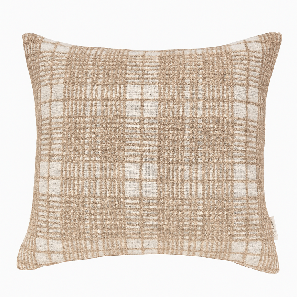 VDK Check Cushion Dusty Rose 50x50