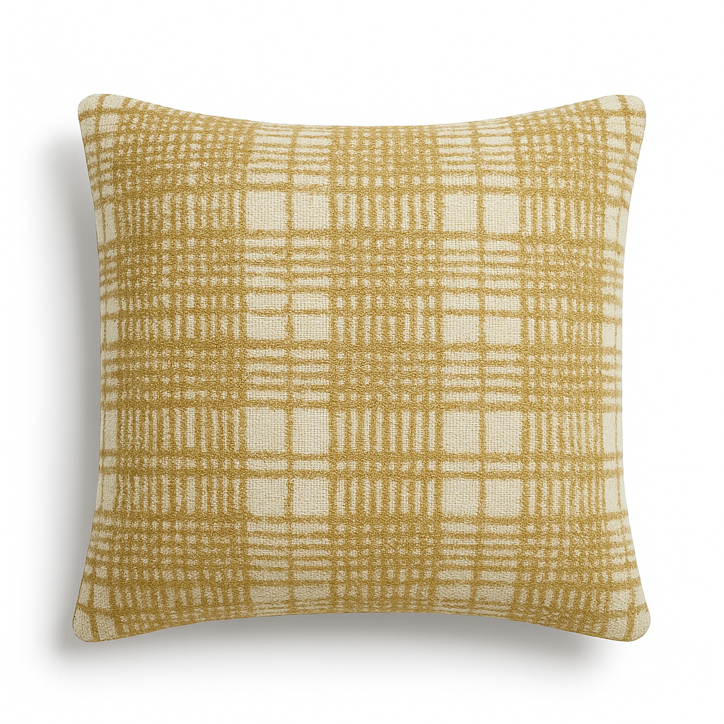 VDK Check Cushion Stone 50x50