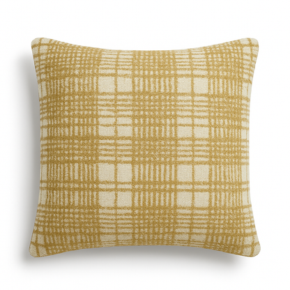 VDK Check Cushion Stone 50x50