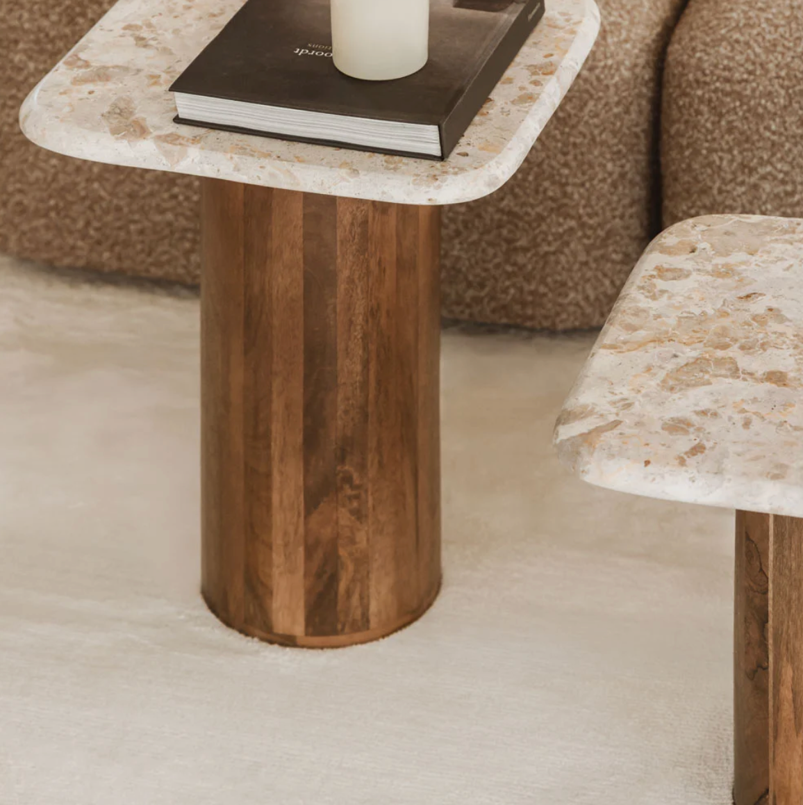 Meridien Side Table Marble H 50x40