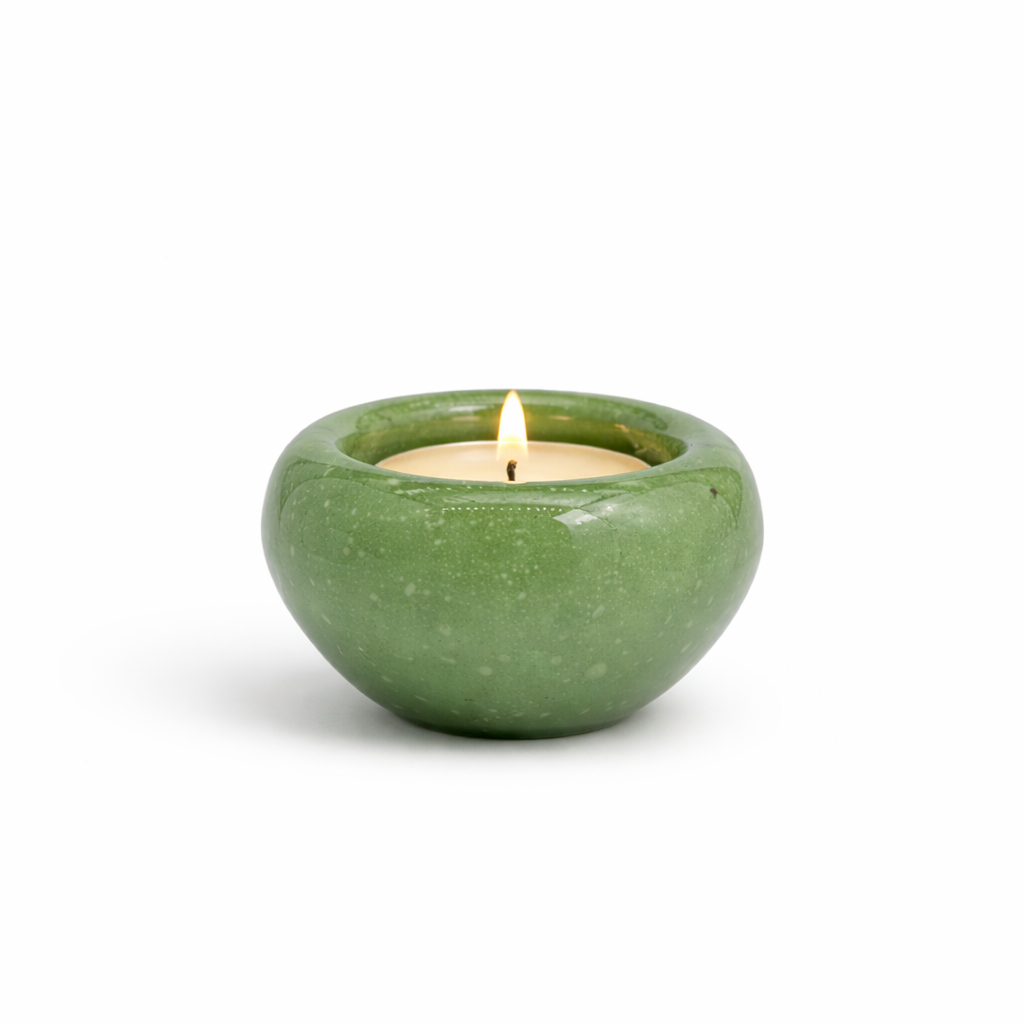 VDK Bonnie Candleholder Green 12x12cm
