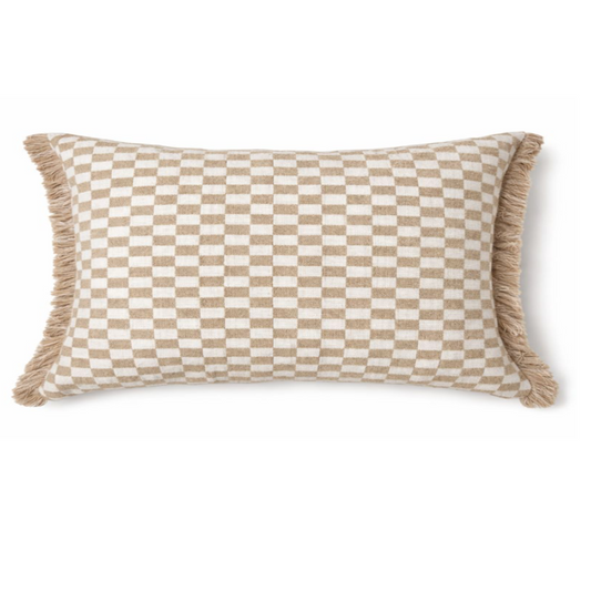 VDK Rivièra Damier Cushion FRZL Beige 30x50