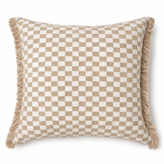VDK Rivièra Damier Cushion FRZL Beige 60x60