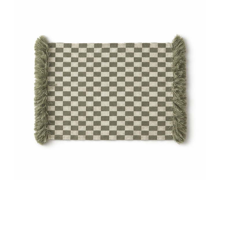 VDK Rivièra Placemat Damier FRZL Green Set/2