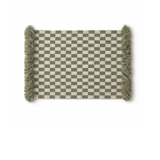 VDK Rivièra Placemat Damier FRZL Green Set/2