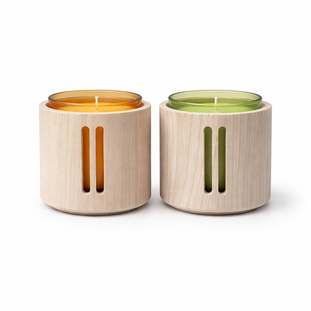 VDK Scented Experience Green Orange Set/2 9x9cm
