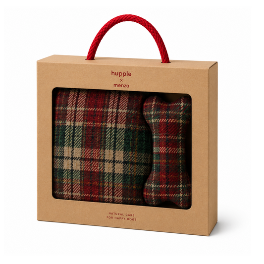 HP Pet Plaid 100x70 + Bone X-Mass Edition - Giftbox