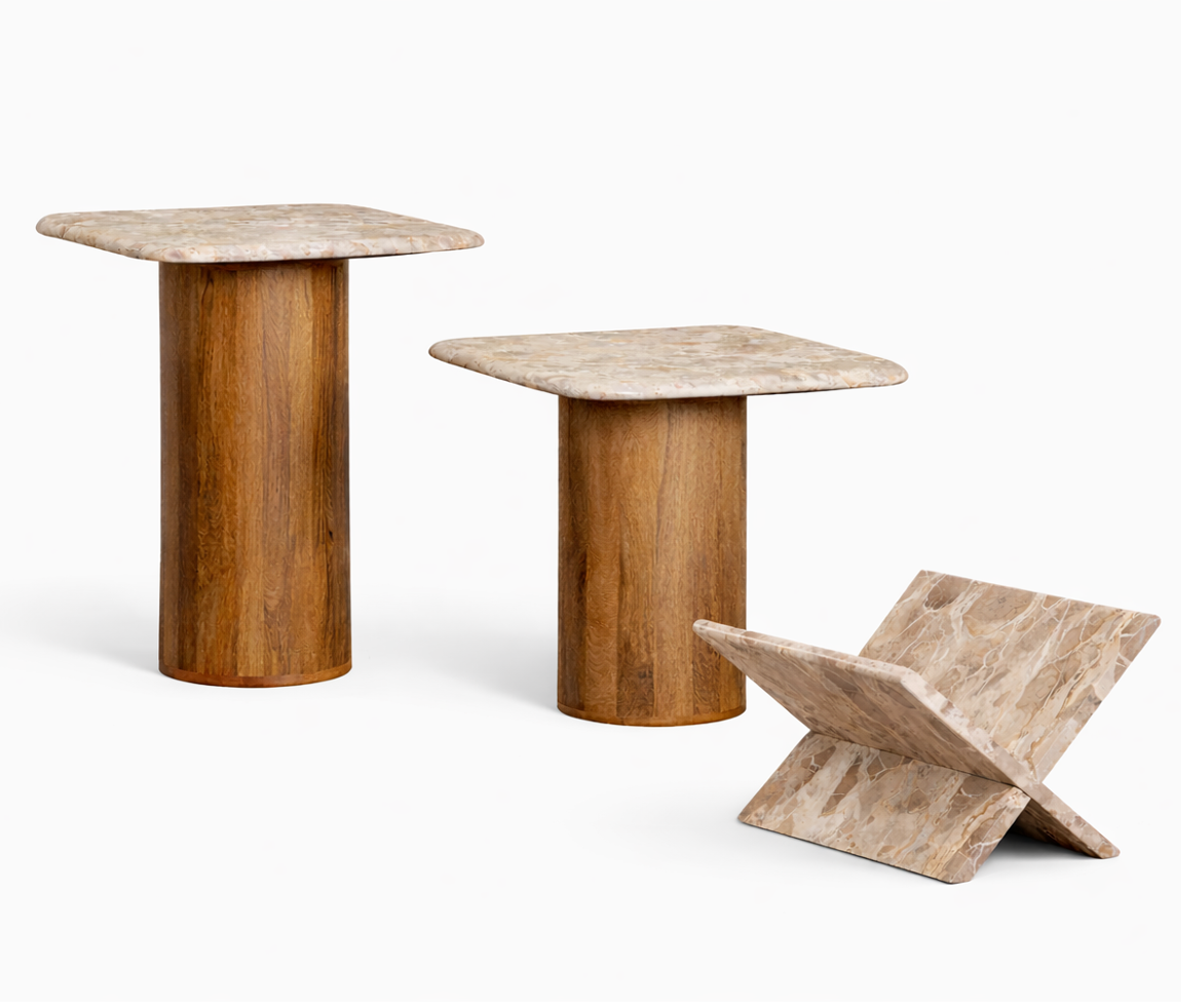 Meridien Side Table Marble H 50x40