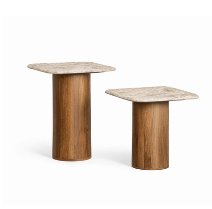 Meridien Side Table Marble L 40x40