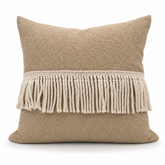 VDK Rivoli Cushion Taupe - TSL MD Beige 60
