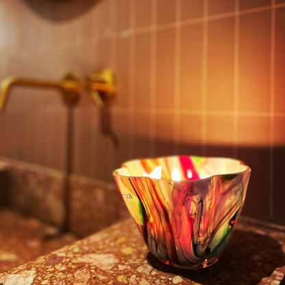 Blossom Scented Candle L 30 Stone - SALE -50%