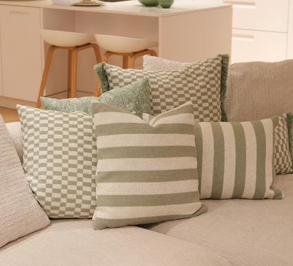 VDK Rivièra Stripe Cushion FRZL Green 60x60 - SALE -50%
