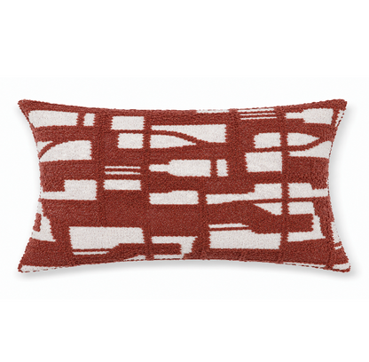 VDK Woven Earth Cushion Brick Red 40x60