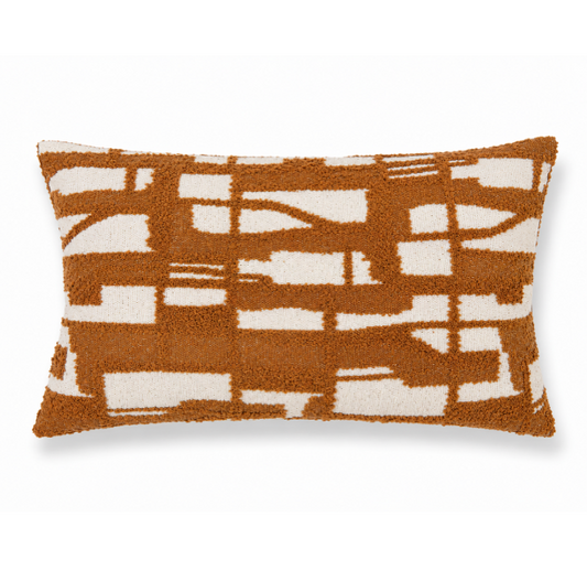VDK Woven Earth Cushion Stone 40x60