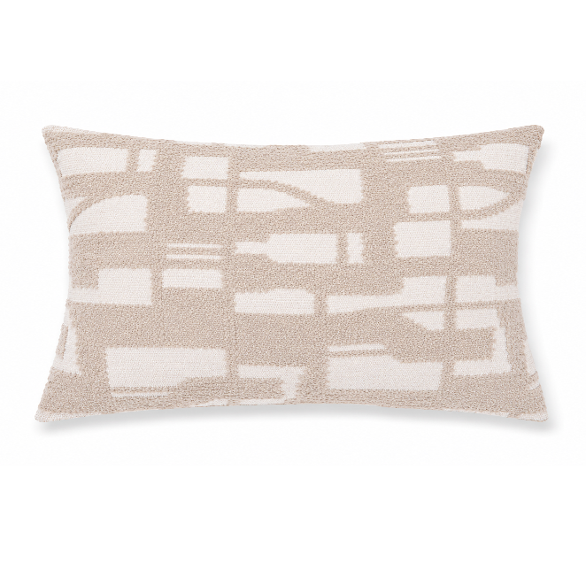 VDK Woven Earth Cushion Ice White 40x60