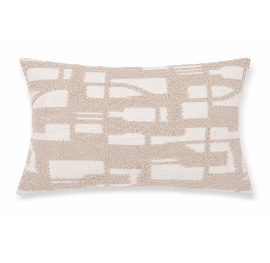 VDK Woven Earth Cushion Ice White 40x60