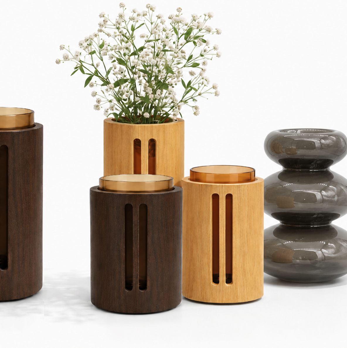 VDK Vase Oak SM H20 Mystic Brown