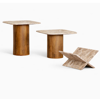 Meridien Side Table Marble L 40x40