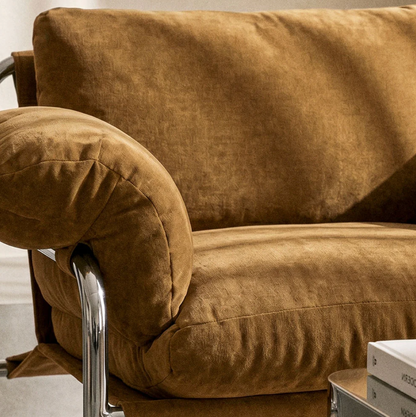 Rene 1-seat Chrome Chenille Dark Mustard