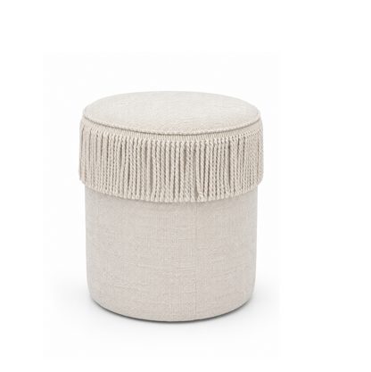 VDK Pouffe Cylinder Ø40x45cmH Montaigne Beige TSL Wh
