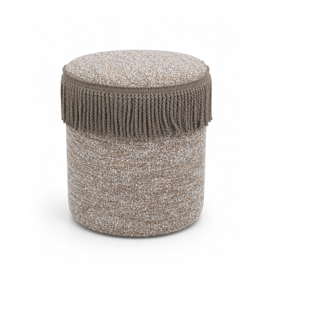 VDK Pouffe Cylinder Ø40x45cmH Montaigne Taupe TSL Taupe