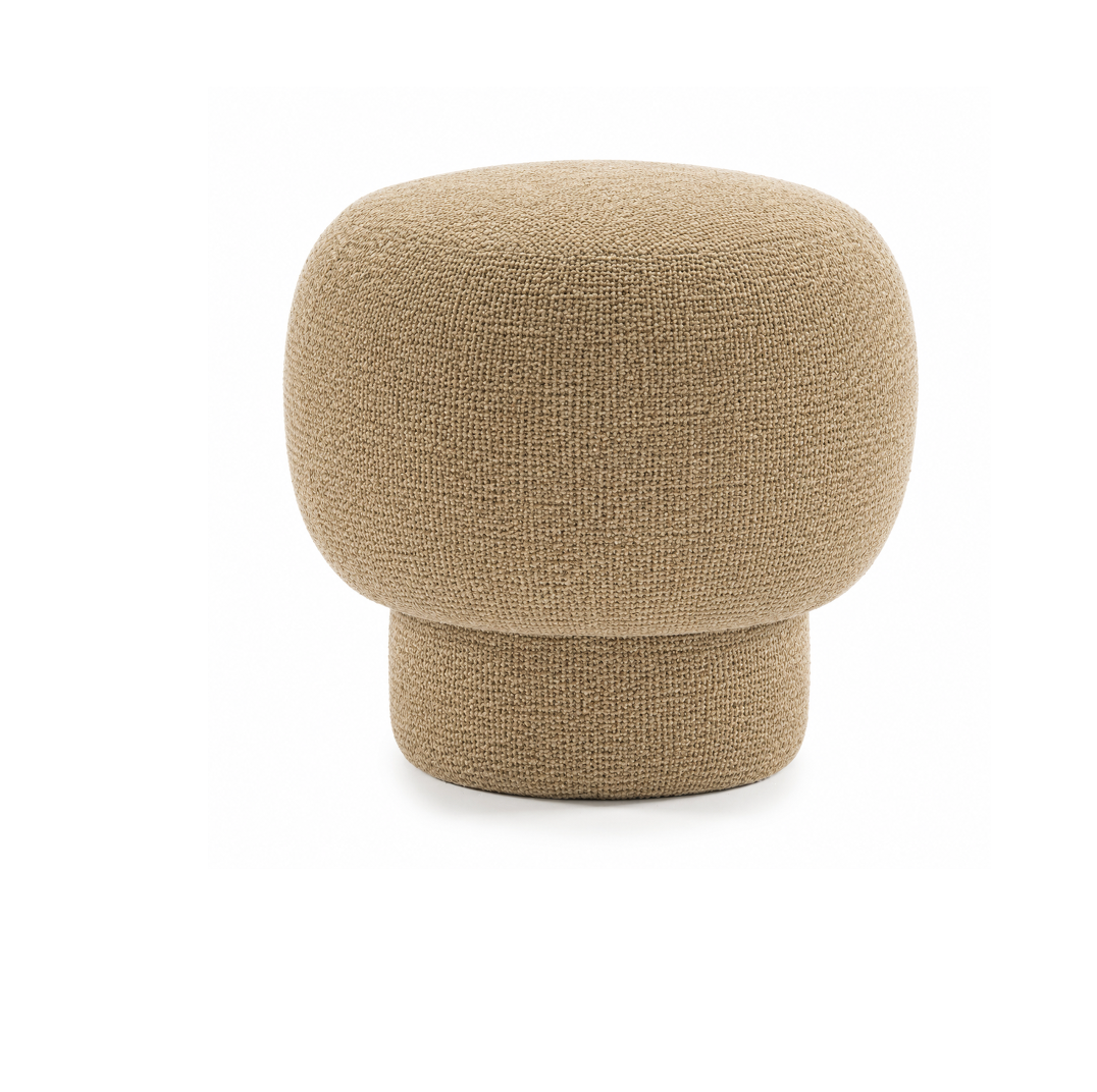VDK Bari Pouffe Feet Ø50x45cmH Upholstery