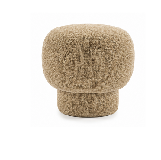 VDK Bari Pouffe Feet Ø50x45cmH Upholstery
