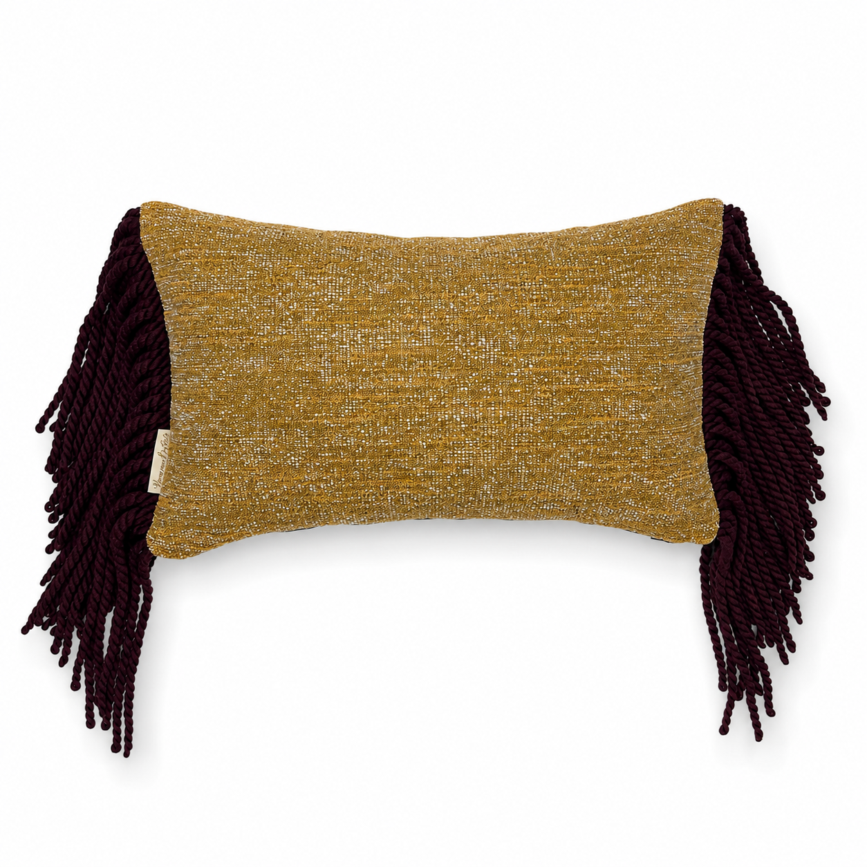 VDK Montaigne Cushion Gold TSL Aubergine 35x50