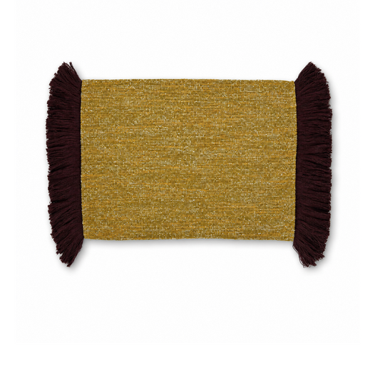 VDK Montaigne Placemat Stone FRZL Aubergine Set/2