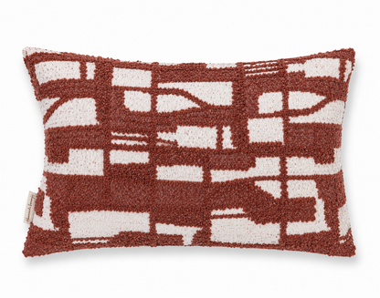 VDK Woven Earth Cushion Brick Red 40x60