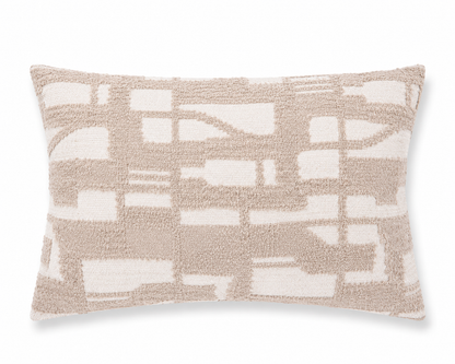 VDK Woven Earth Cushion Ice White 40x60